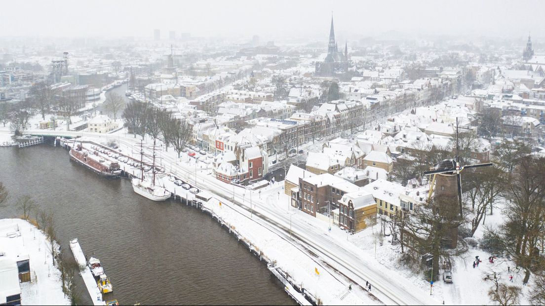 Gouda in de sneeuw