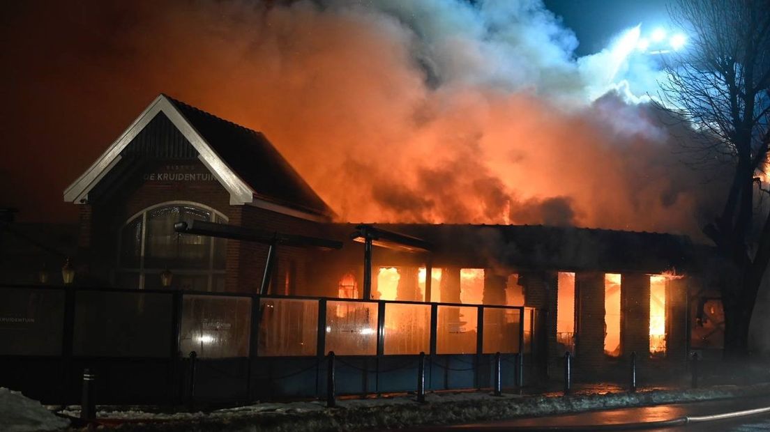 Brand in bistro De Kruidentuin in Geesteren