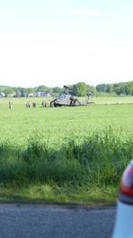 Heli uit voorzorg aan de grond