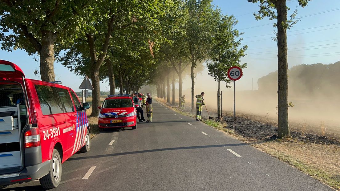 De brand is inmiddels onder controle