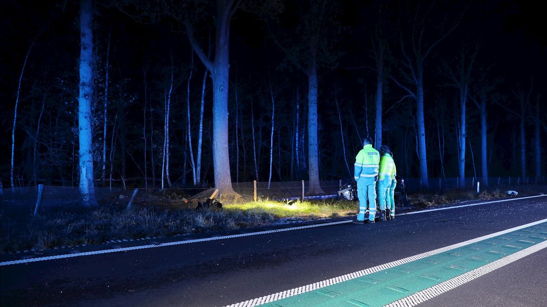 Automobilist overleden bij ongeval N34