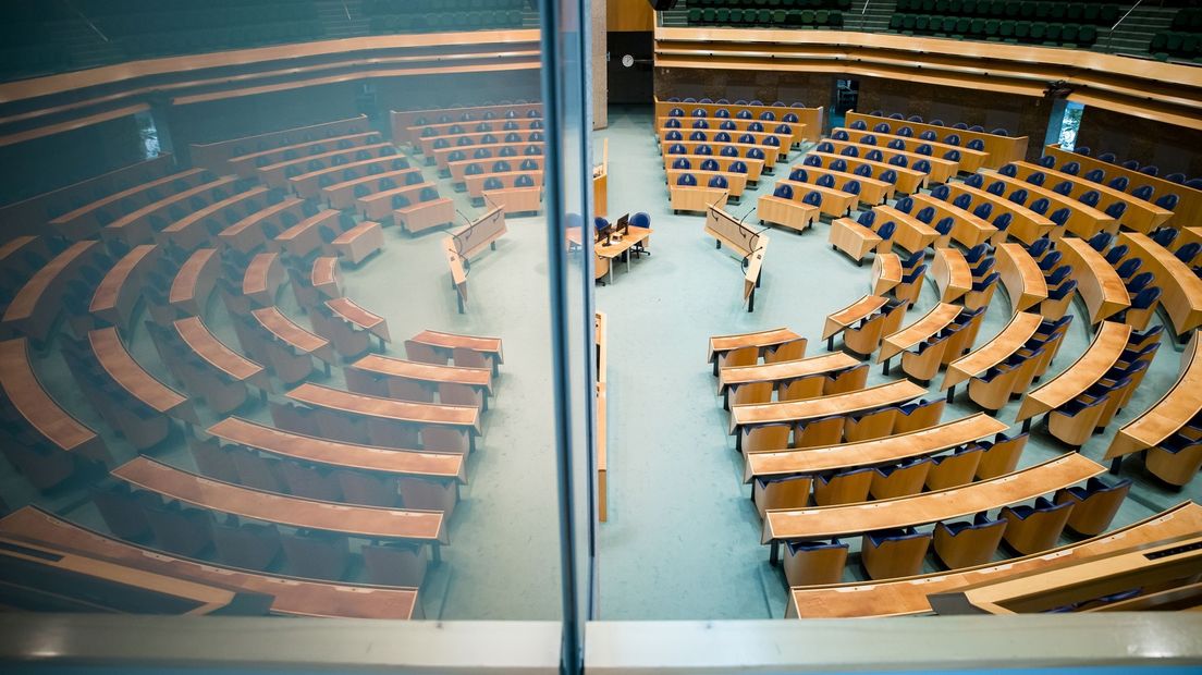 De plenaire zaal van de Tweede Kamer