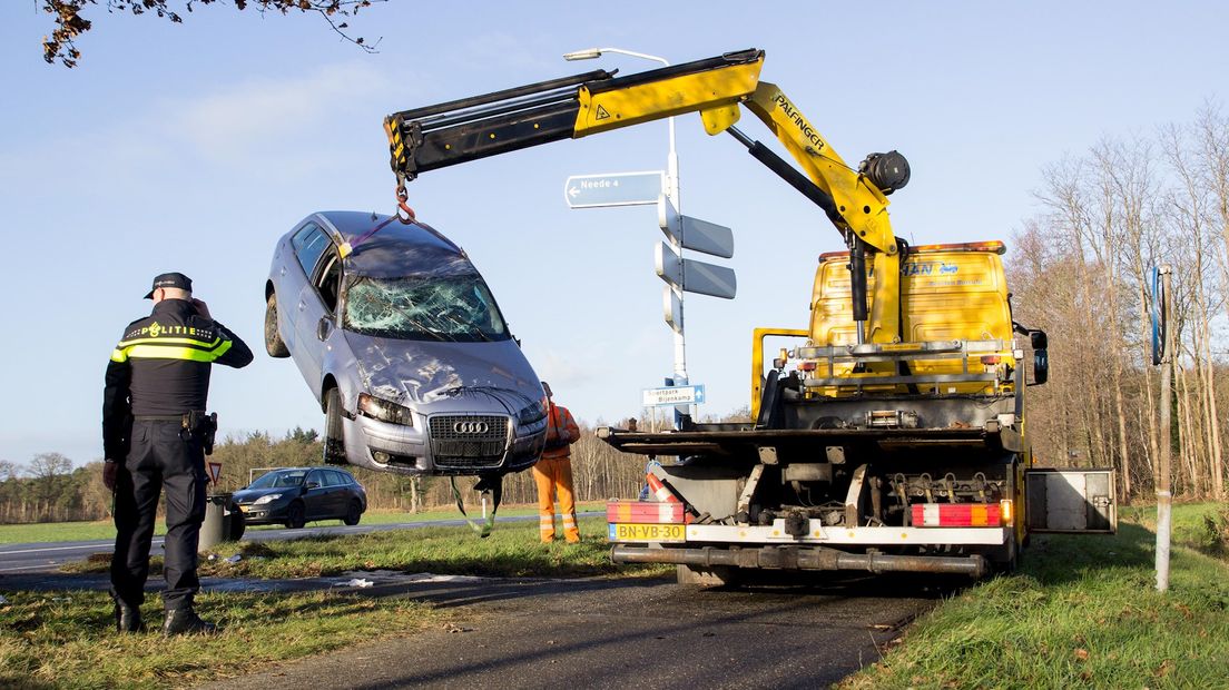 Auto totall los na ongeluk N18