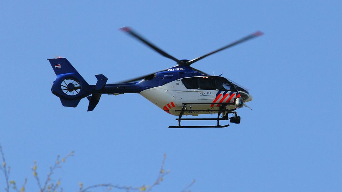 Politiehelikopter stock