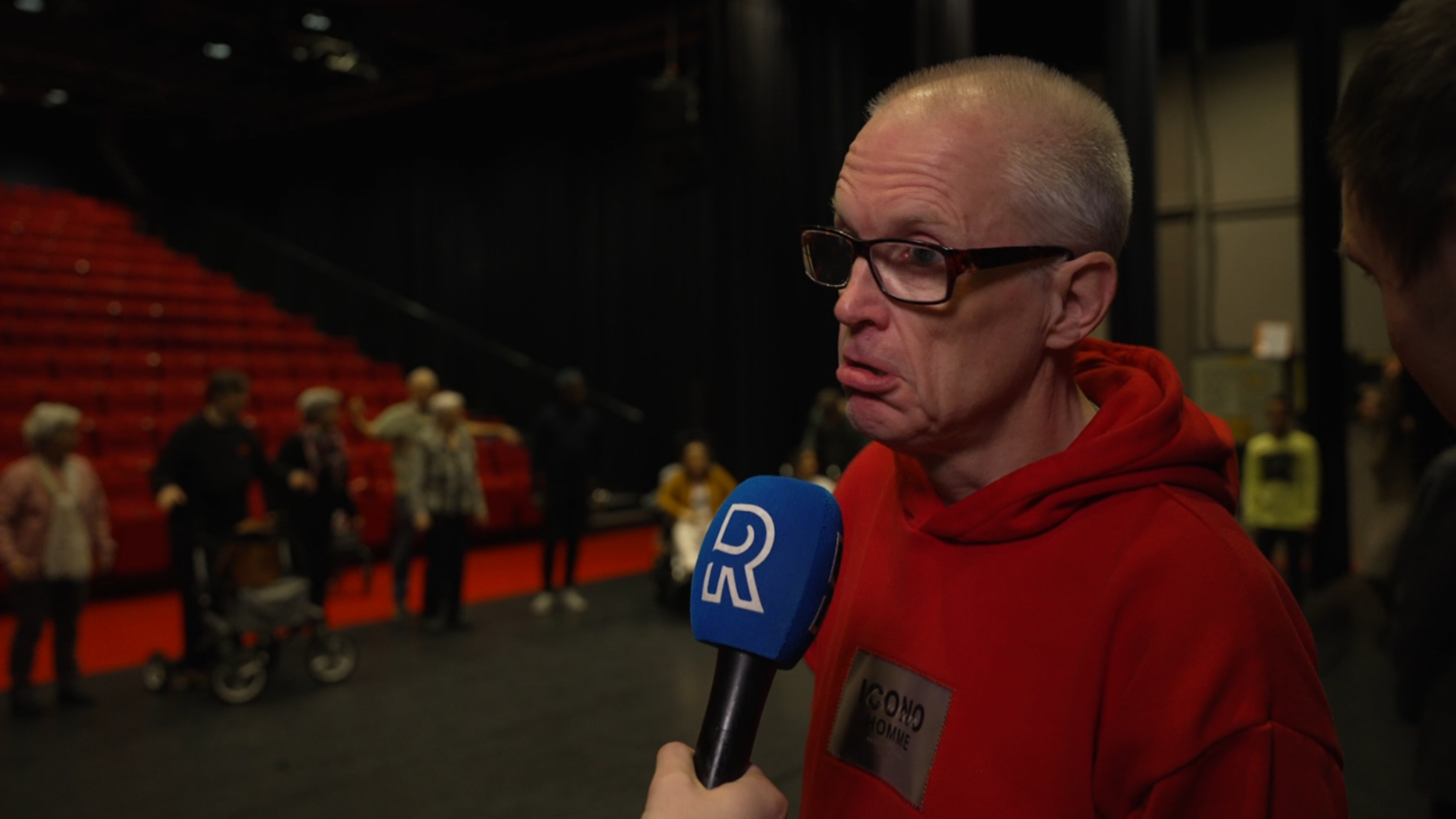 Rick speelt een bandiet in de voorstelling.