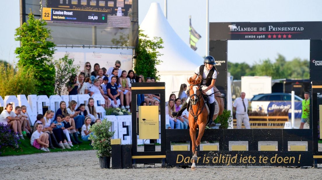 Springruiter op Concours Delft