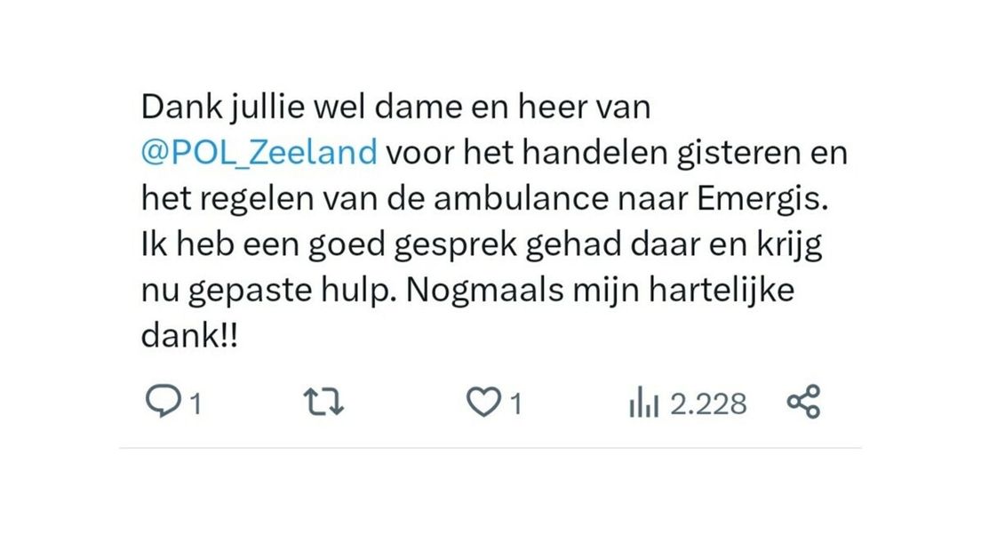 Berichtje X