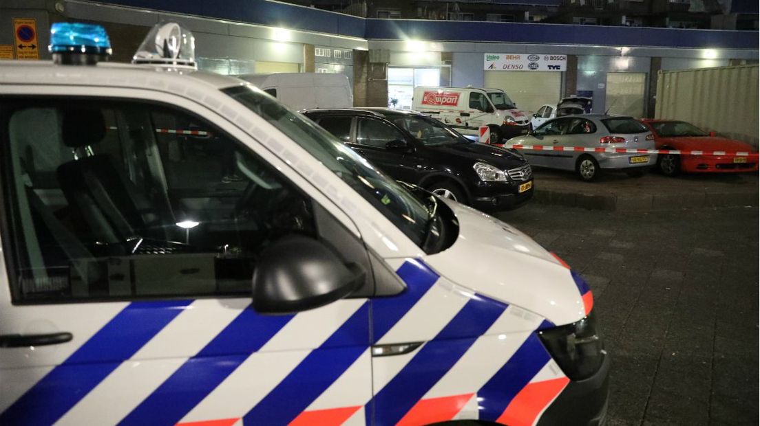 De politie deed onderzoek op de Marktweg I