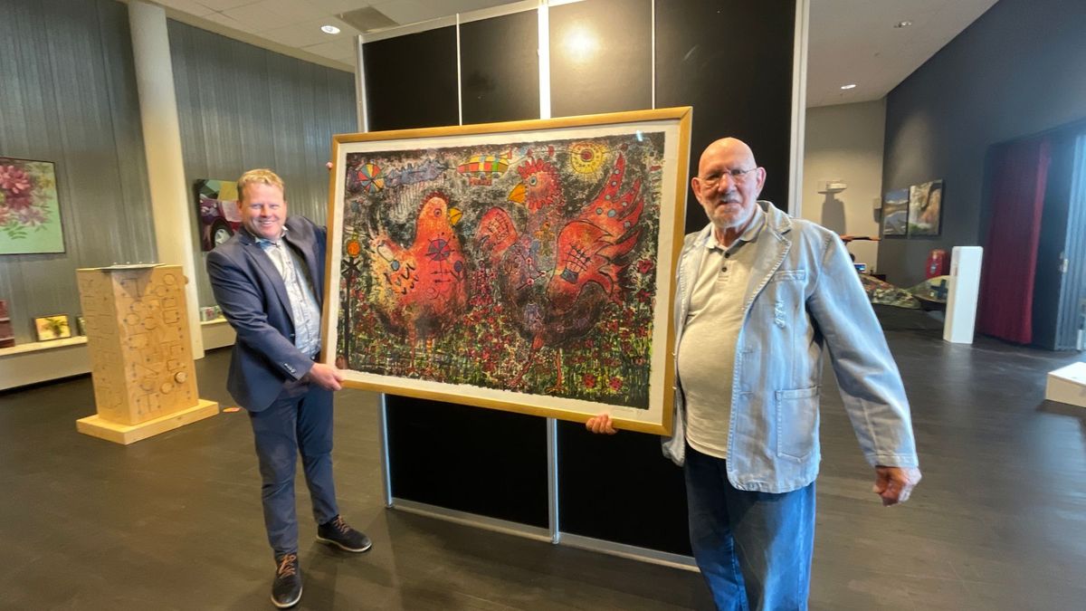 Emotioneel weerzien tussen kunstenaar en z'n Kip met de Gouden Eieren