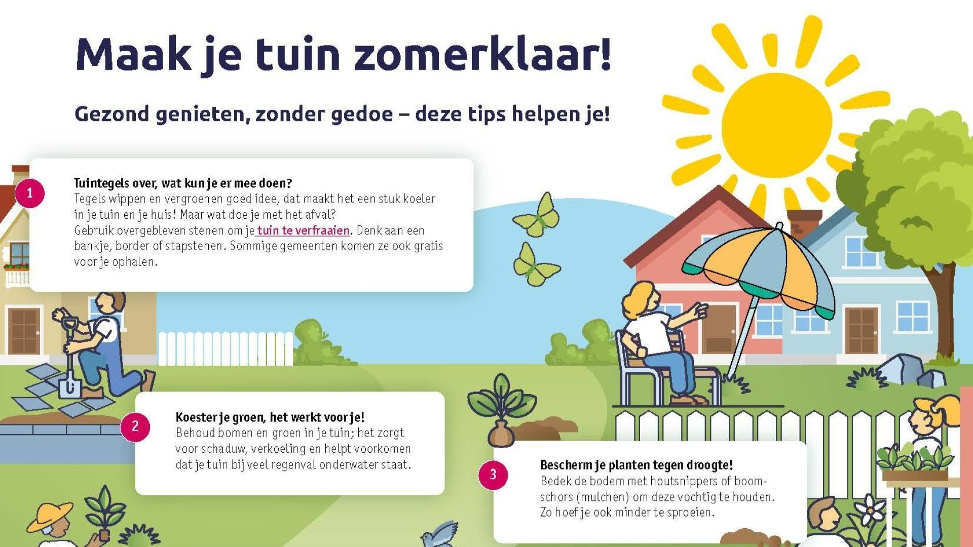 Een paar tips om je balkon of tuin zomerklaar te maken.