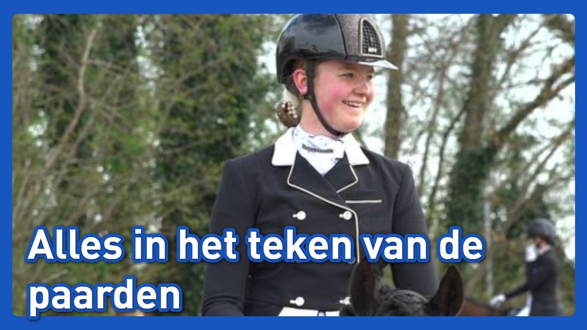 Roxane rijdt eerste internationale dressuurwedstrijd in Tolbert