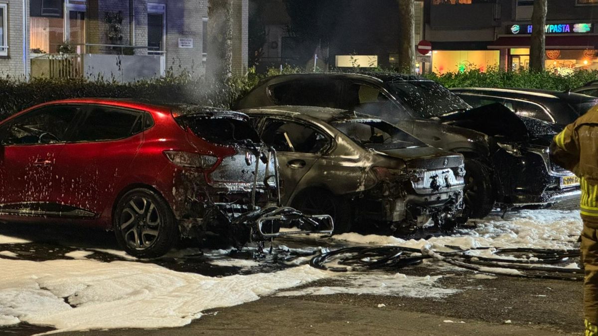Drie auto's zwaar beschadigd door brand in Valkenburg