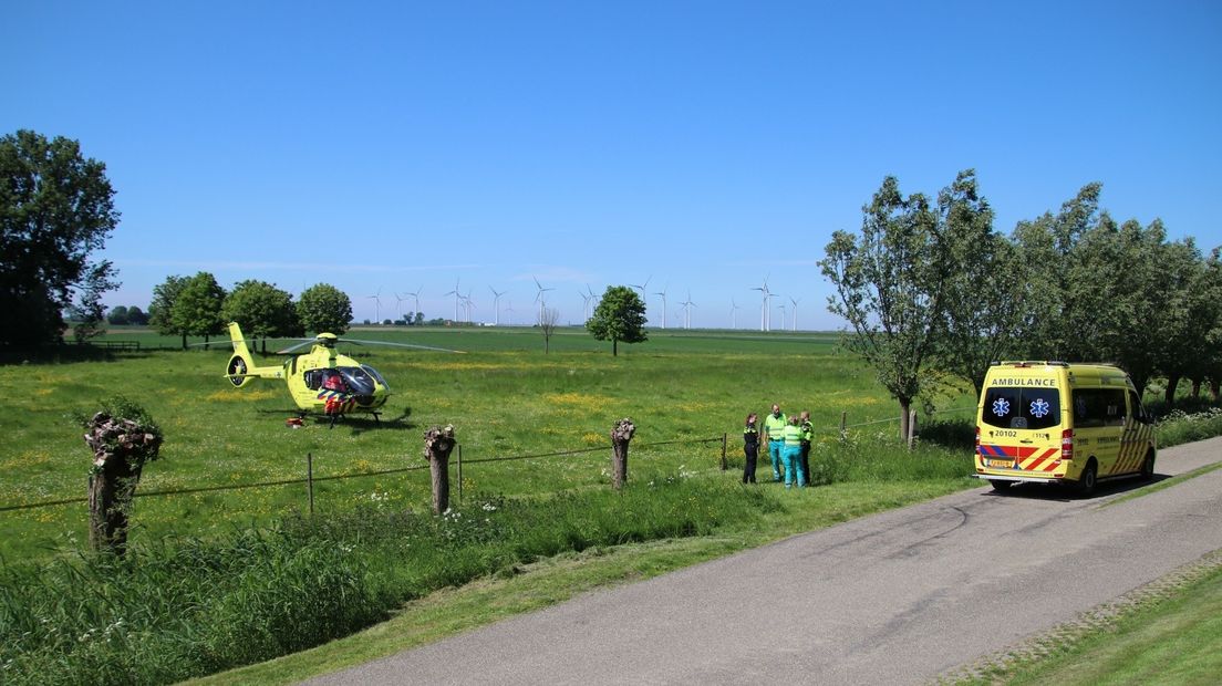 Traumahelikopter rukt uit voor gewond kind