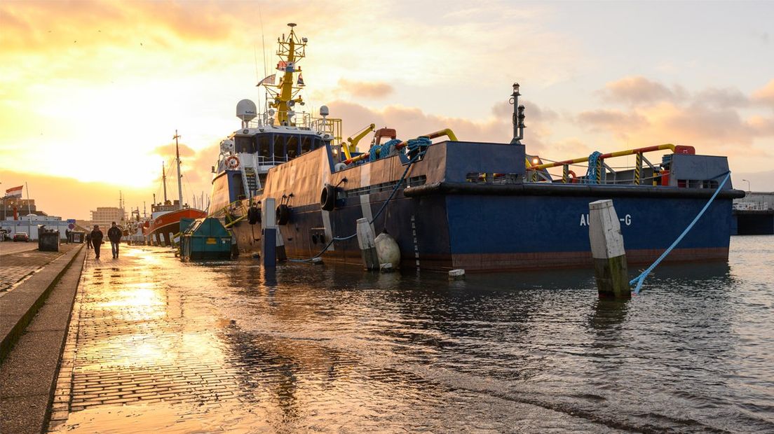 Hoog water op Scheveningen