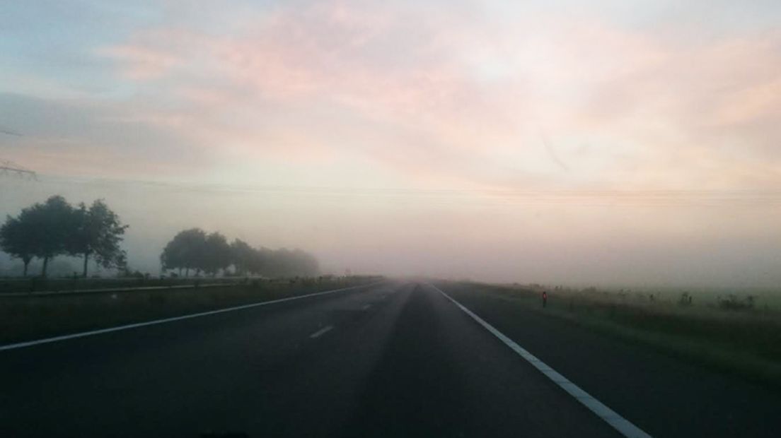 Mist op de A28 (Rechten: RTV Drenthe)