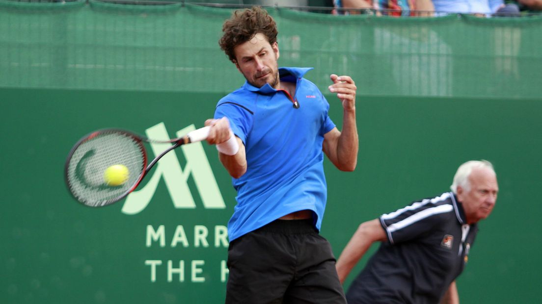 Robin Haase tijdens The Hague Open.