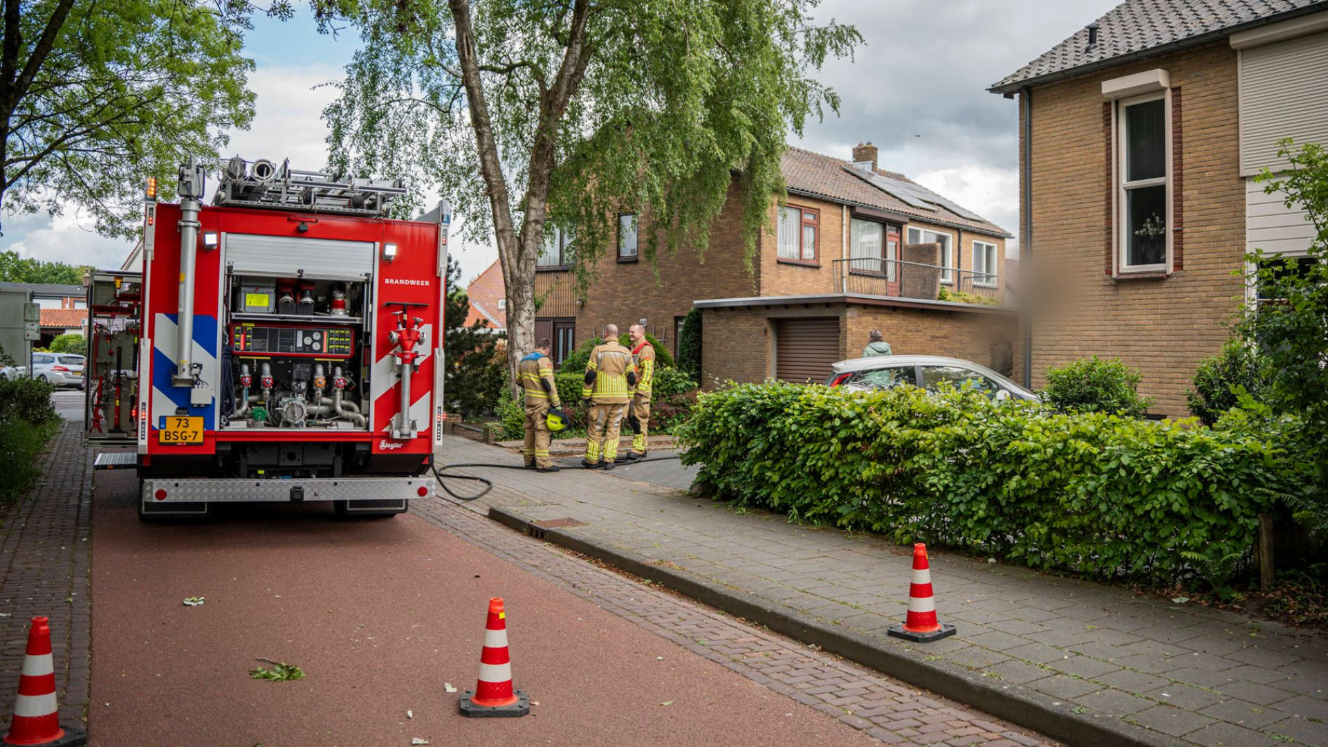 Stroomstoring na knal • auto's botsen op A1