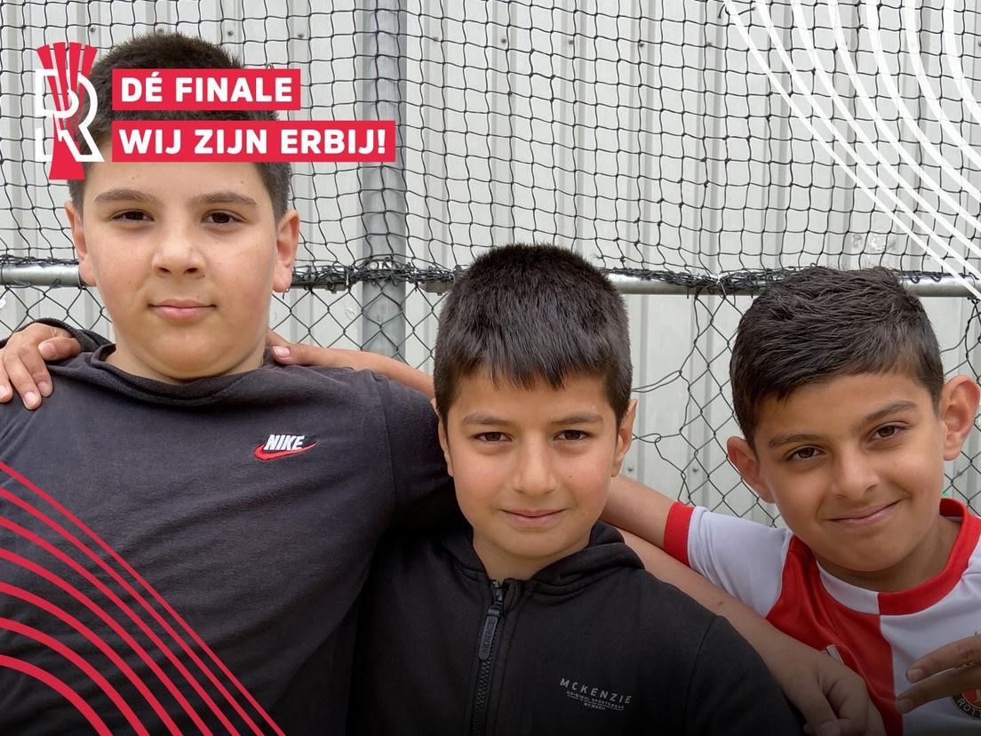 Emir, Melih en  Saifedinne zijn groot fan van Feyenoord