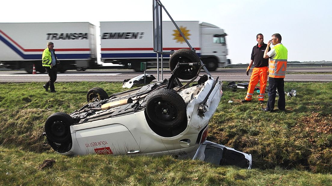 Ongeluk op de A28