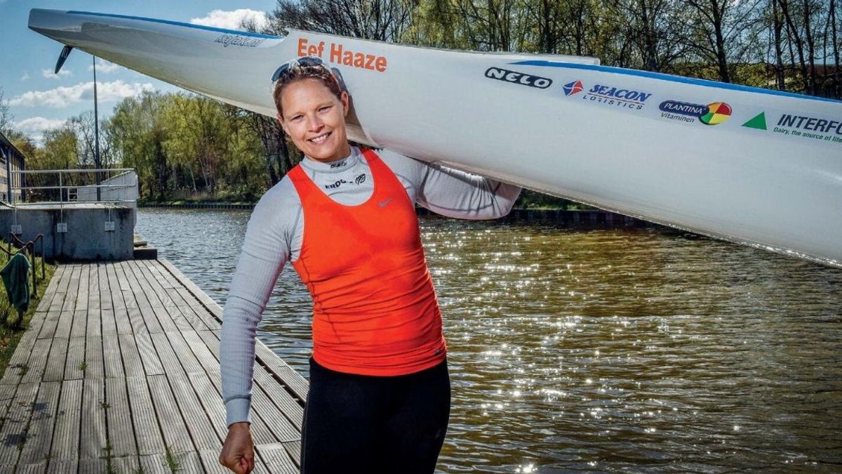 Kanovaarster Eef Haaze uit Ohé en Laak jaagt op Spelen