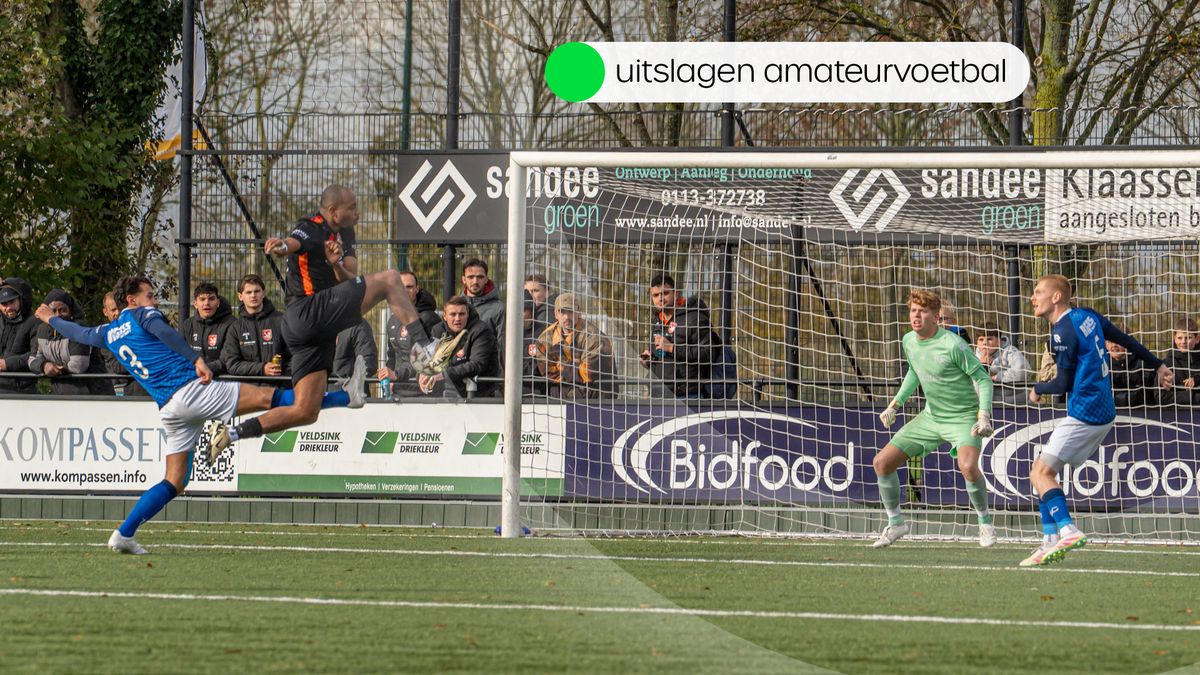 Uitslagen amateurvoetbal zaterdag 25 oktober