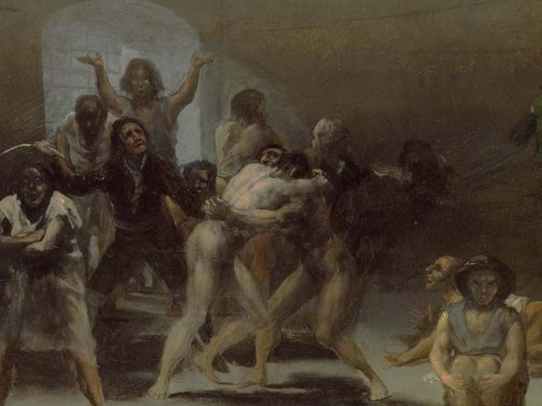 Binnenplaats der Krankzinnigen van Goya