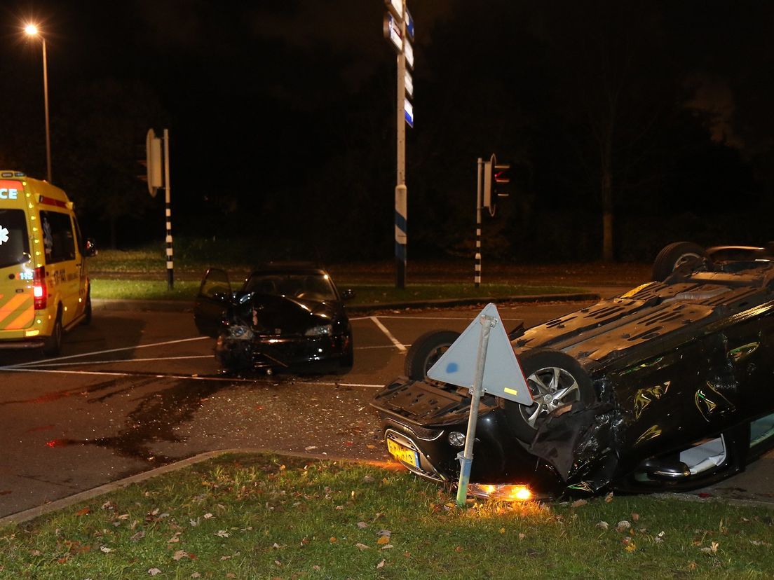 Aanrijding op de Tjalklaan (Foto MediaTV)
