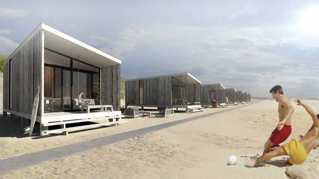 Strandhuisje bij Kijkduin