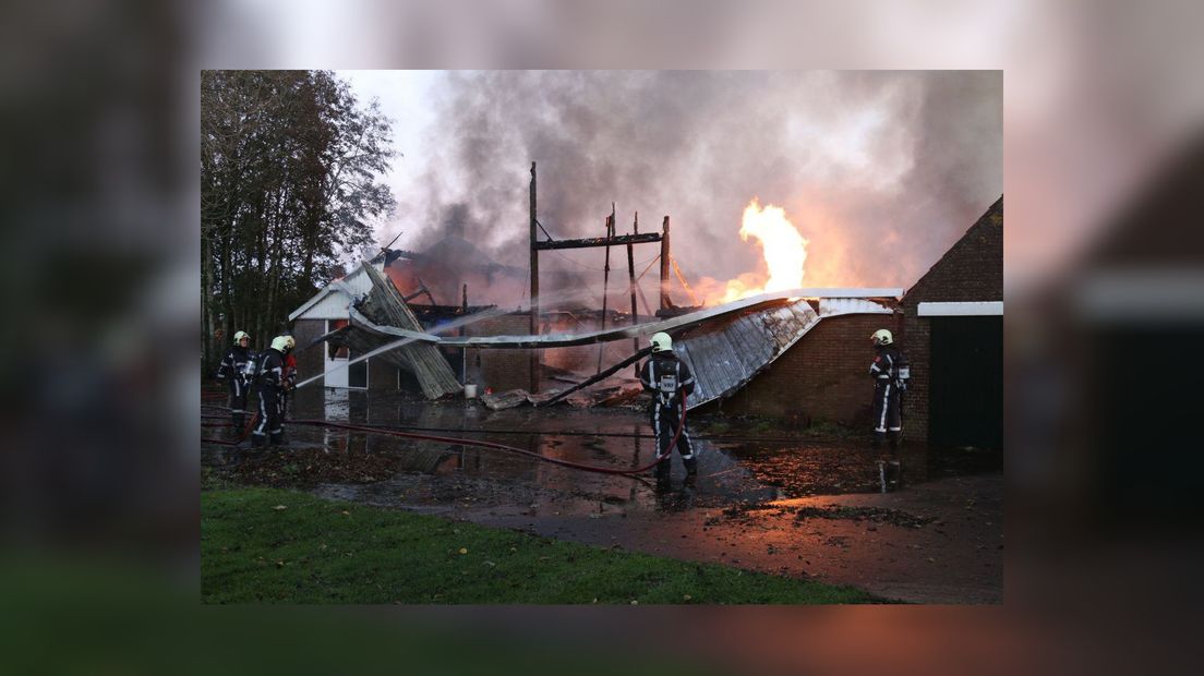 Brân op in boerebedriuw yn Sint-Nyk