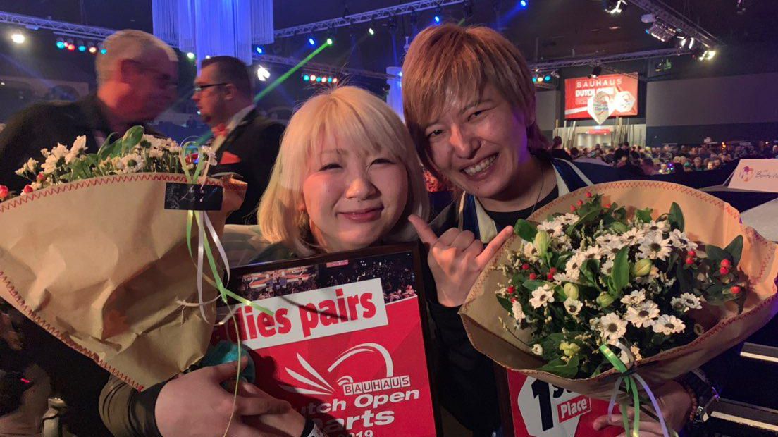 Suzuki en Yamagochi winnen de koppelfinale bij de vrouwen (Rechten: Stijn Steenhuizen/RTV Drenthe