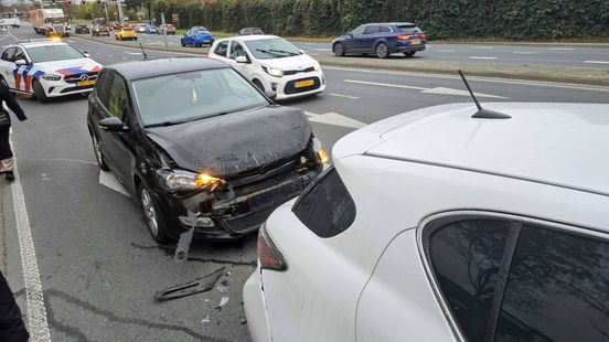 Botsing met drie auto's