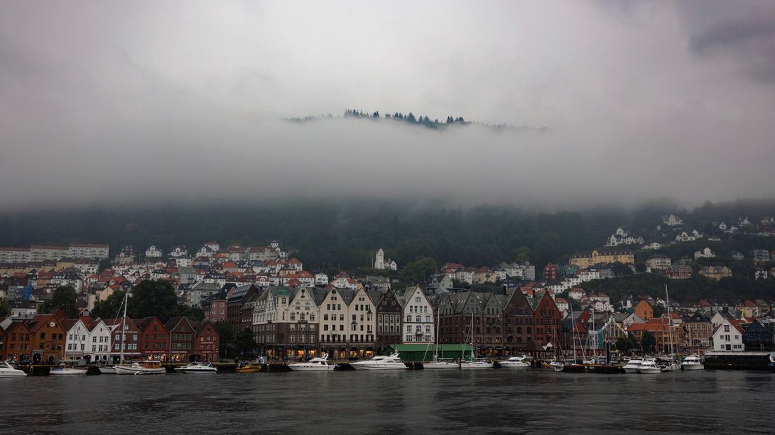 Bergen heeft een museum, een aquarium, en veel regen.