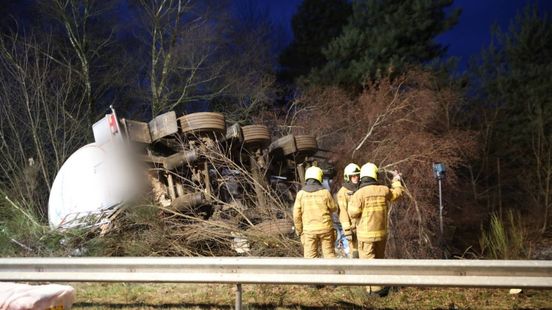 Zware crash met tankwagen: bijna een uur vertraging
