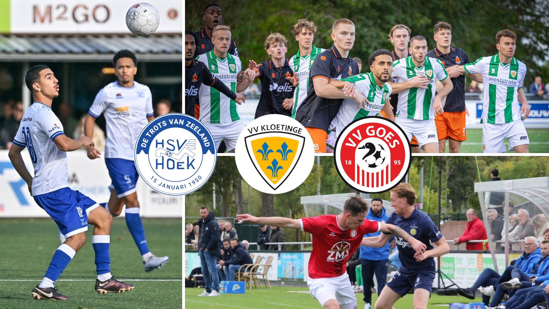 Lees terug: Nederlagen voor drie Zeeuwse divisieclubs