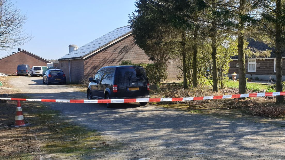 De boerderij in Odoornerveen waar een drugslab werd aangetroffen (Rechten: Persbureau Meter)