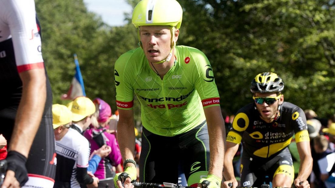 Dylan van Baarle tijdens de Tour de France 2016. 