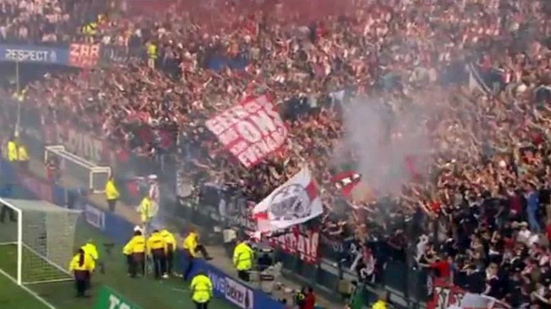 Wanordelijkheden Ajax-supporters in de Kuip