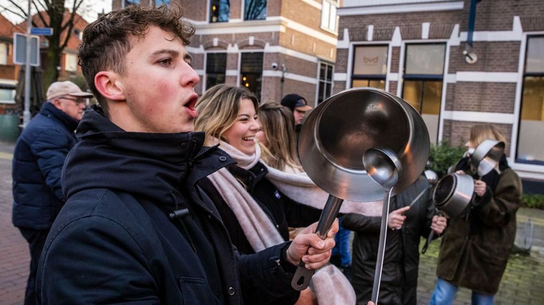 Dinsdag was er een lawaaiprotest in Barneveld.