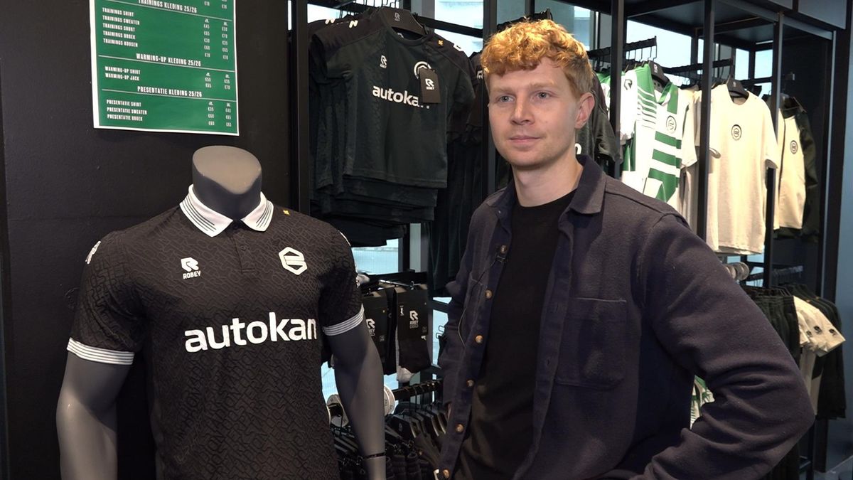 Thijs ontwerpt speciaal shirt voor FC Groningen om Oosterparkstadion te eren: ‘Mooiste om te doen’