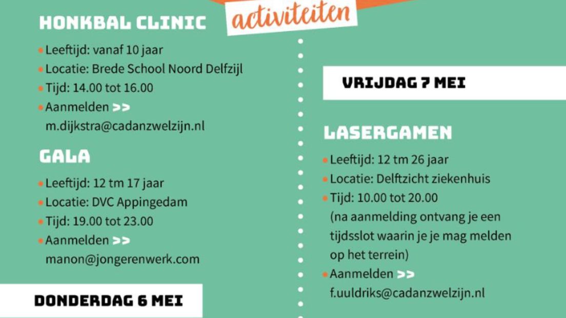 Greep uit de activiteiten