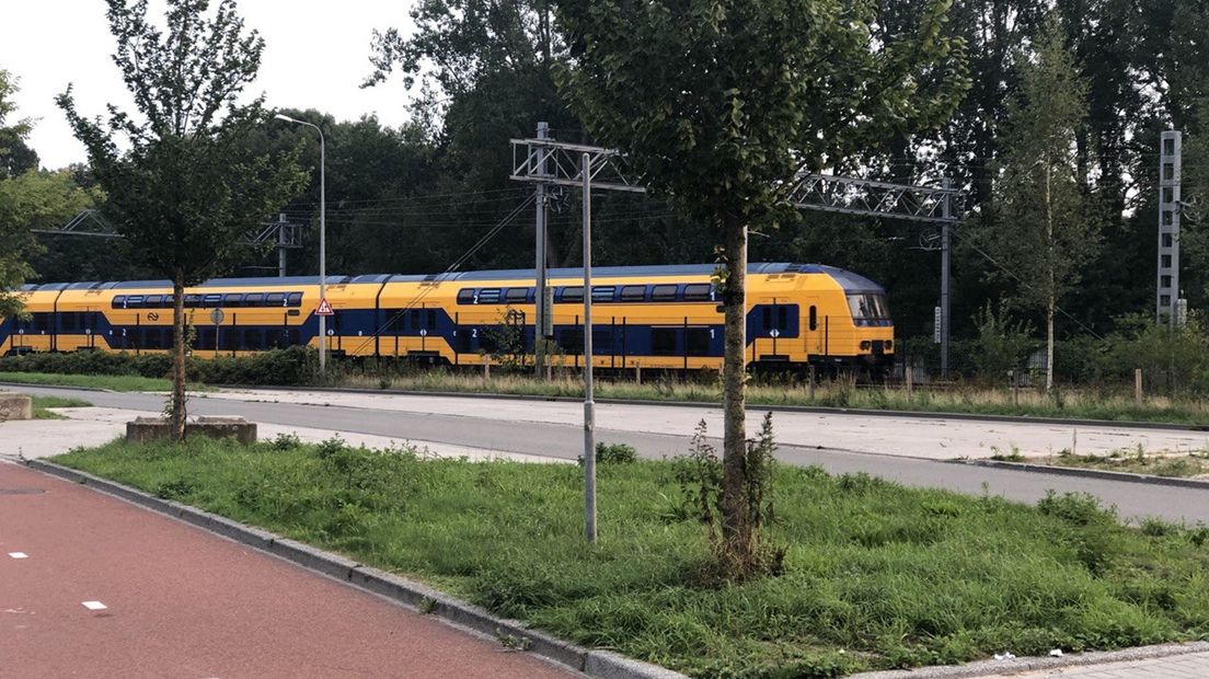 Een trein bij station Europapark