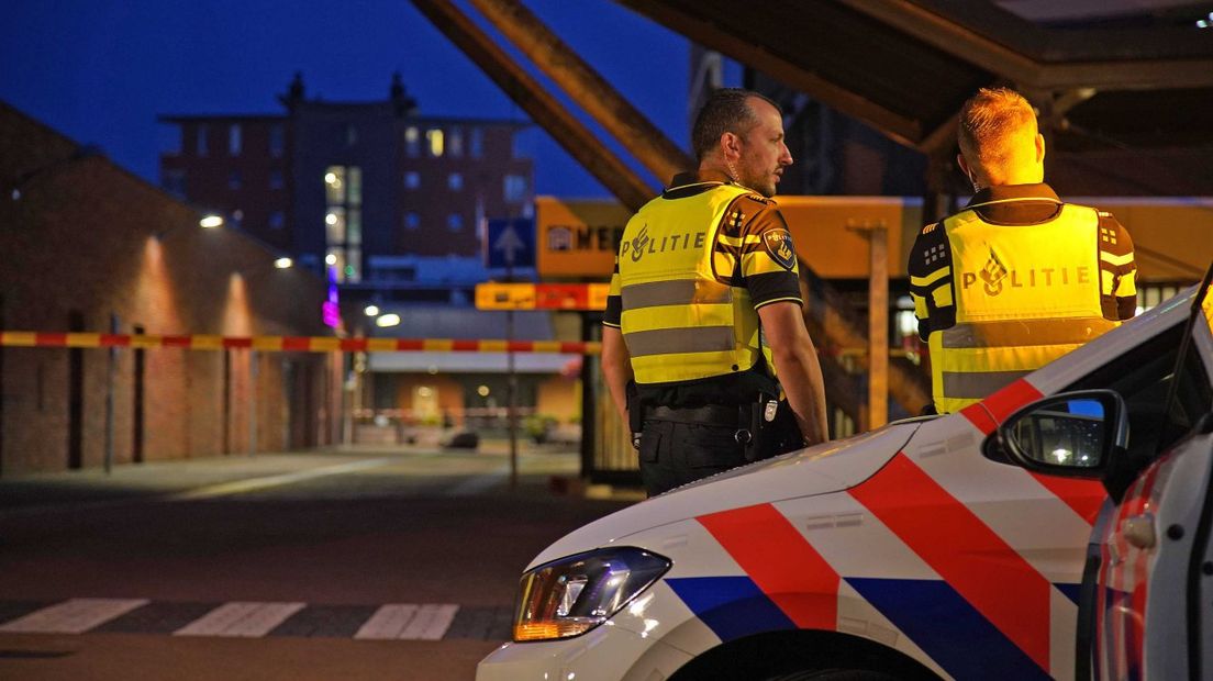 Politie zet plein af in Assen (Rechten: Persbureau Meter)