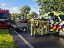N34 tussen Gieten en Gasselte weer open na ongeluk met meerdere voertuigen