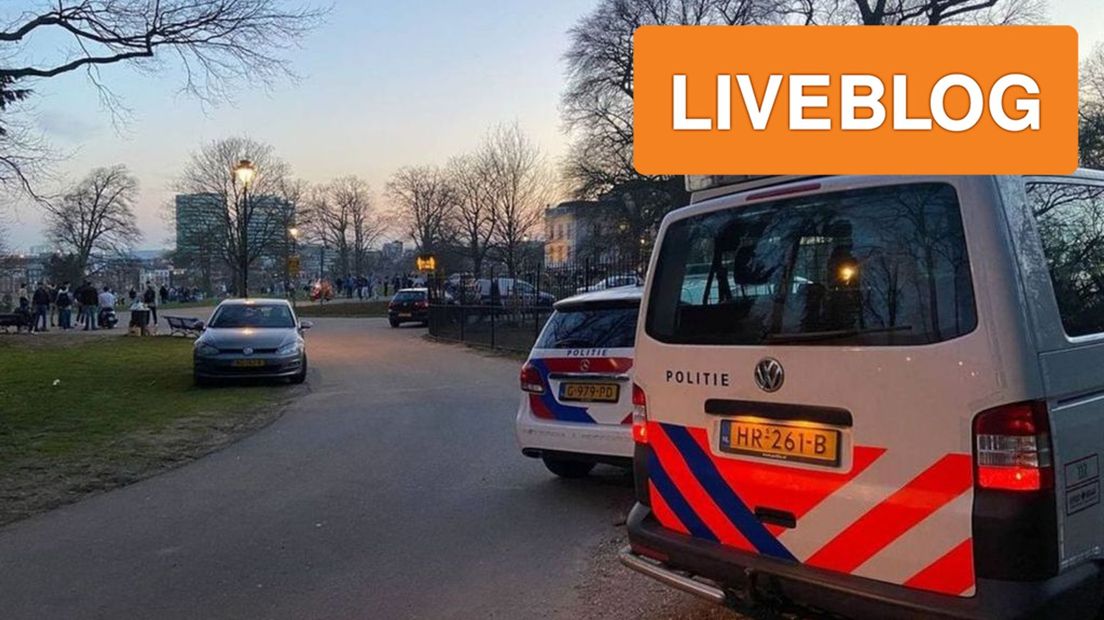 Politie in Sonsbeekpark.