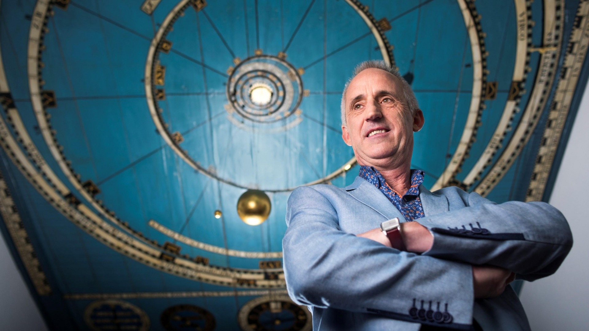 Adrie Warmerhoven yn it Planetarium