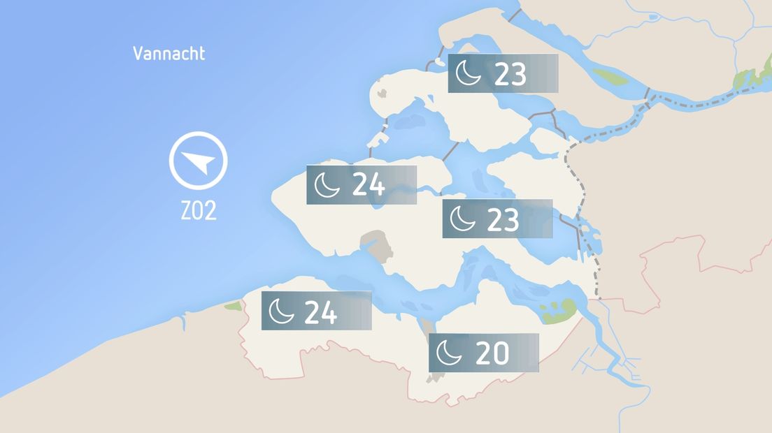 Voorspelling: dit wordt de warmste nacht ooit in Zeeland