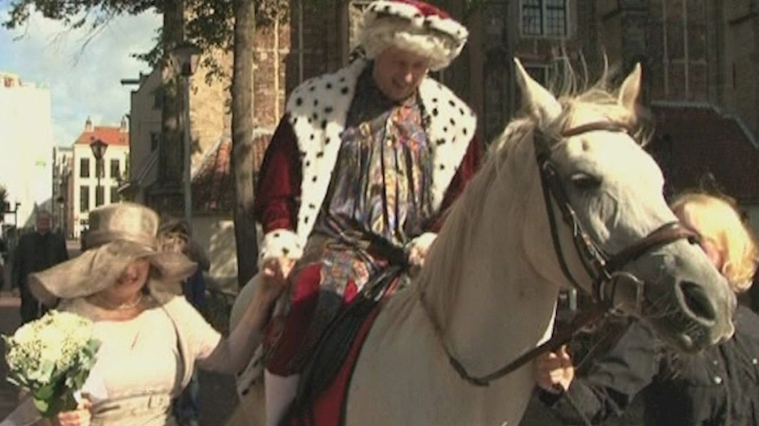 Prins op het witte paard in Deventer