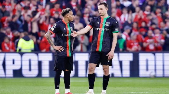 Teleurstelling groot bij NEC-spelers: 'Grote droom uit elkaar gespat'