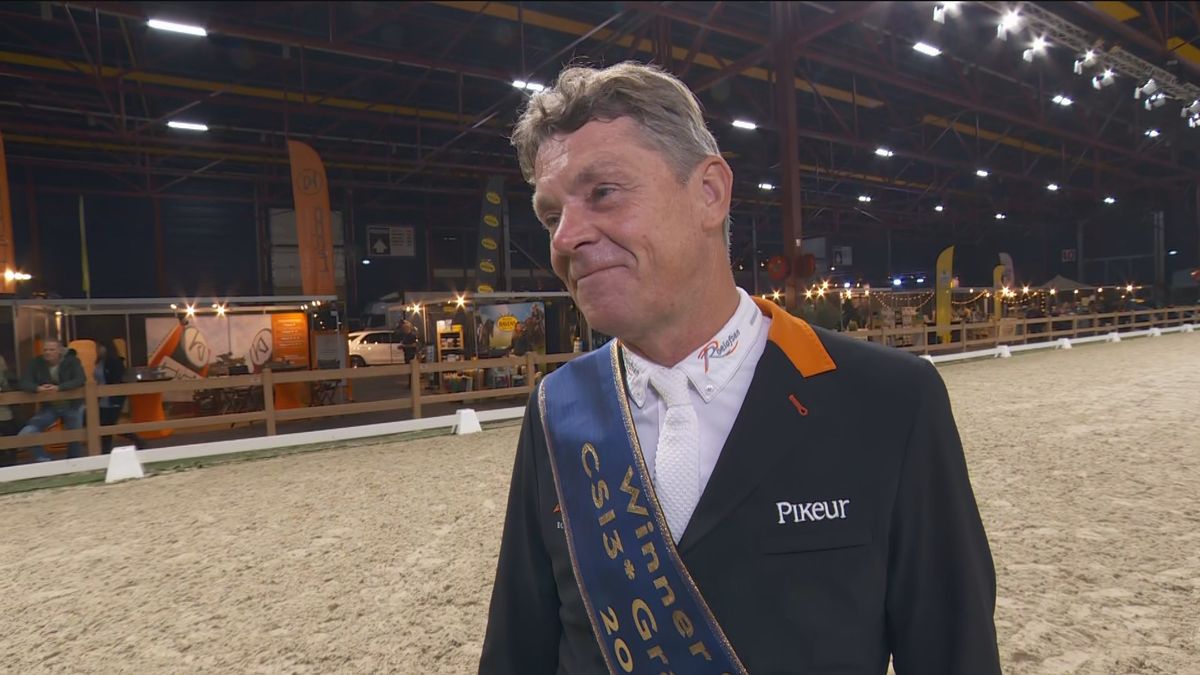 Jeroen Dubbeldam wint Grote Prijs van Indoor Friesland Omrop Fryslân