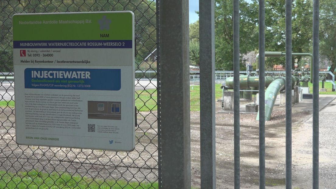 Afvalwaterinjectielocatie van de NAM aan de Tramweg in Rossum